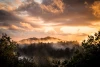 Wallpaper Colorful Clouds Over The Mountains Fp 6457