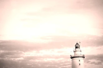 Lighthouse Wallpaper With Pink Sky As A Background Fp 5254