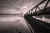 Wallpaper A Bridge Reflected In The Calm Surface Of The Water Fp 4896