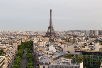Wallpaper Parisian Panorama In Spring Fp 5054
