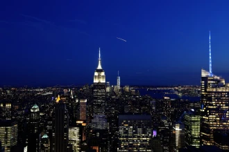 Wallpaper And Wallpaper Falling Star Over New York Fp 4914