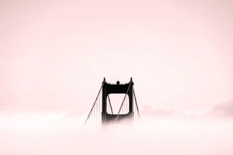 Wallpaper Bridge Top Wall In Fog Fp 3263