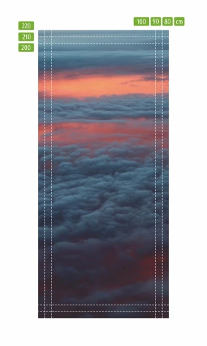 Wallpaper Sticker For Door Cloud Fp 6334