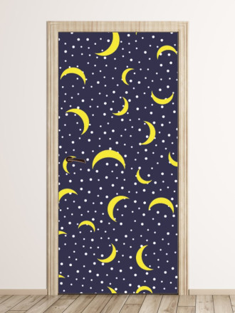 Wallpaper sticker for doors moons fp 6328