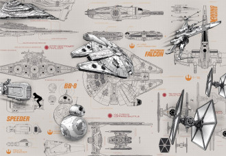 Star Wars Blueprints Wallpaper 8-493