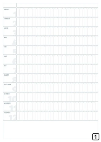 Whiteboard Calendar Universal Version English Version 279