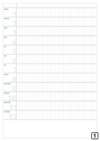 Whiteboard Calendar Universal German Version 278