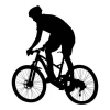 Cyclist Painting Stencil 2320