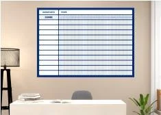 Lean whiteboards Gantt chart