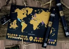 The scratch card world map