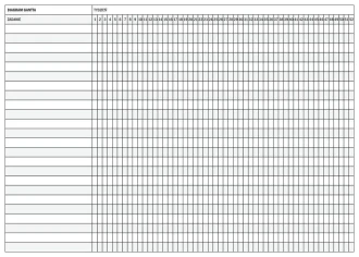 Magnetic Whiteboard Gantt Diagram 076 Division By Weeks