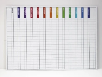 Magnetic Whiteboard Year Planner 040