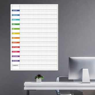 Magnetic Whiteboard Yearly Planner 041