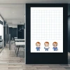 Magnetic Whiteboard Lean Businessman 027