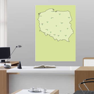 Magnetic whiteboard map of poland 239