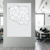 Magnetic Whiteboard Map Of Poland With Division Into Voivodships 238