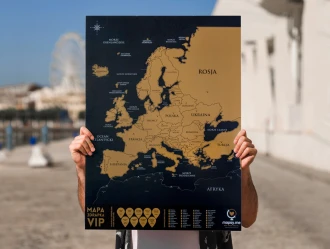 Europe Vip Scratch Map