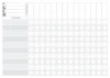 Magnetic Whiteboard Skill Matrix Lean 135