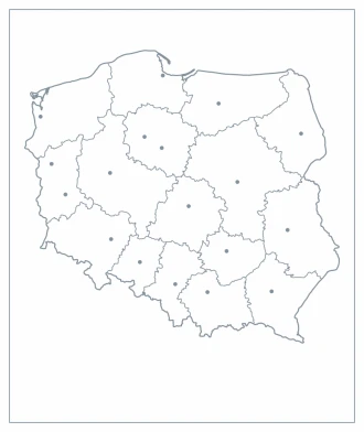 Magnetic Dry-Erase Overlay Contour Map of Poland 11
