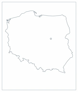 Magnetic Cap Dry-Erase Contour Map Of Poland 02