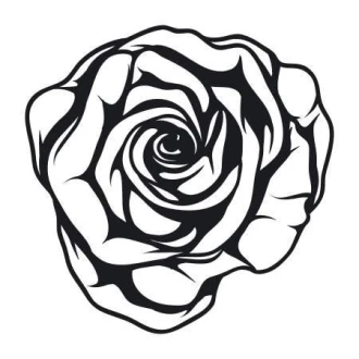 Rose Flower Sticker 2043