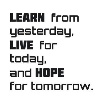 03X 03 Quotation: Learn From Yesterday 1752 Sticker