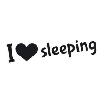 03X 06 I Love Sleeping 1731 Sticker