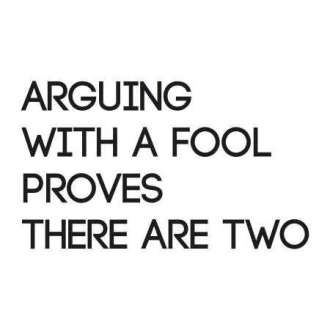 03X 21 Arguing With Fool 1758 Sticker