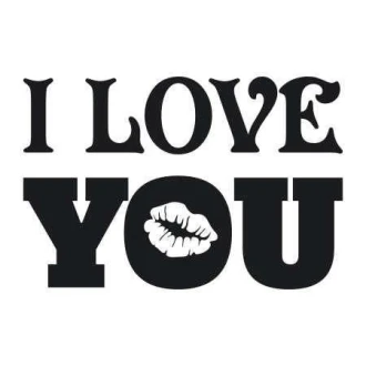 03X 23 I Love You 1714 Sticker