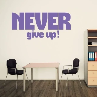 03X 24 Never Give Up 1716 Sticker