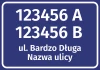 Address Sticker With Street And House Number