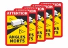 Warning Sticker Angles Morts