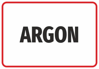 Information Sticker Argon
