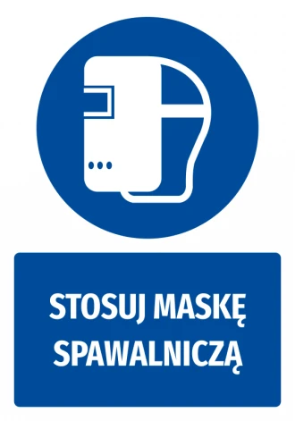 Mandatory Safety Sign Information Sticker Wear A Welding Mask