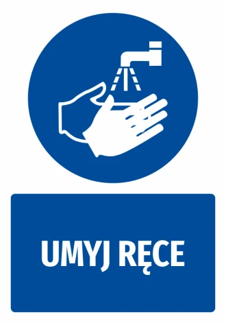 Mandatory Safety Sign Information Sticker Wash Your Hands