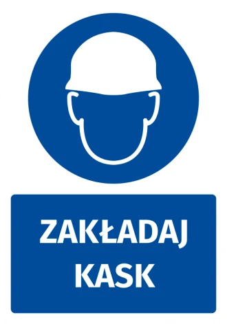 Mandatory Safety Sign Information Sticker Wear A Helmet