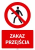 Prohibition Sticker No Passage