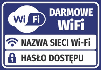 Free Wifi Sticker, With Fields For Access Data