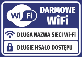Free Wifi Sticker, With Fields For Access Data