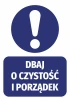 Information Sticker Take Care Of Cleanliness And Order