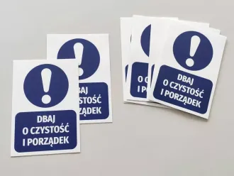 Information Sticker Take Care Of Cleanliness And Order
