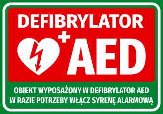 Information Sticker Aed Defibrillator