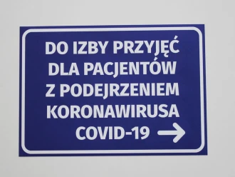 Information Sticker Emergency Room For Patients With Suspected Covid-19 Coronavirus N470