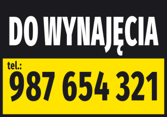 Sticker For Rent, With Phone Number