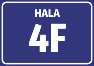 Information Sticker Hall, number