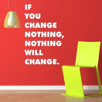 Sticker If You Change Nothing 1952