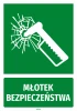 Emergency Hammer Information Sticker