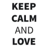 Keep Calm And Love Sticker 1947