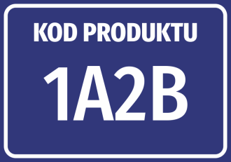 Information Sticker Product code with number, code