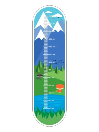 Height Growth Chart Mountains 2448